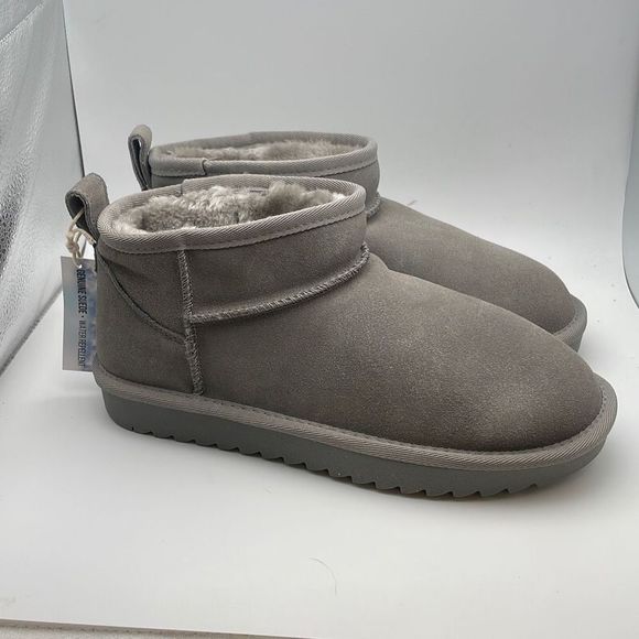 CUSHIONAIRE ❄️ Women's COZY pull on boot +Memory Foam SIZE 7.5 GREY - Picture 1 of 6